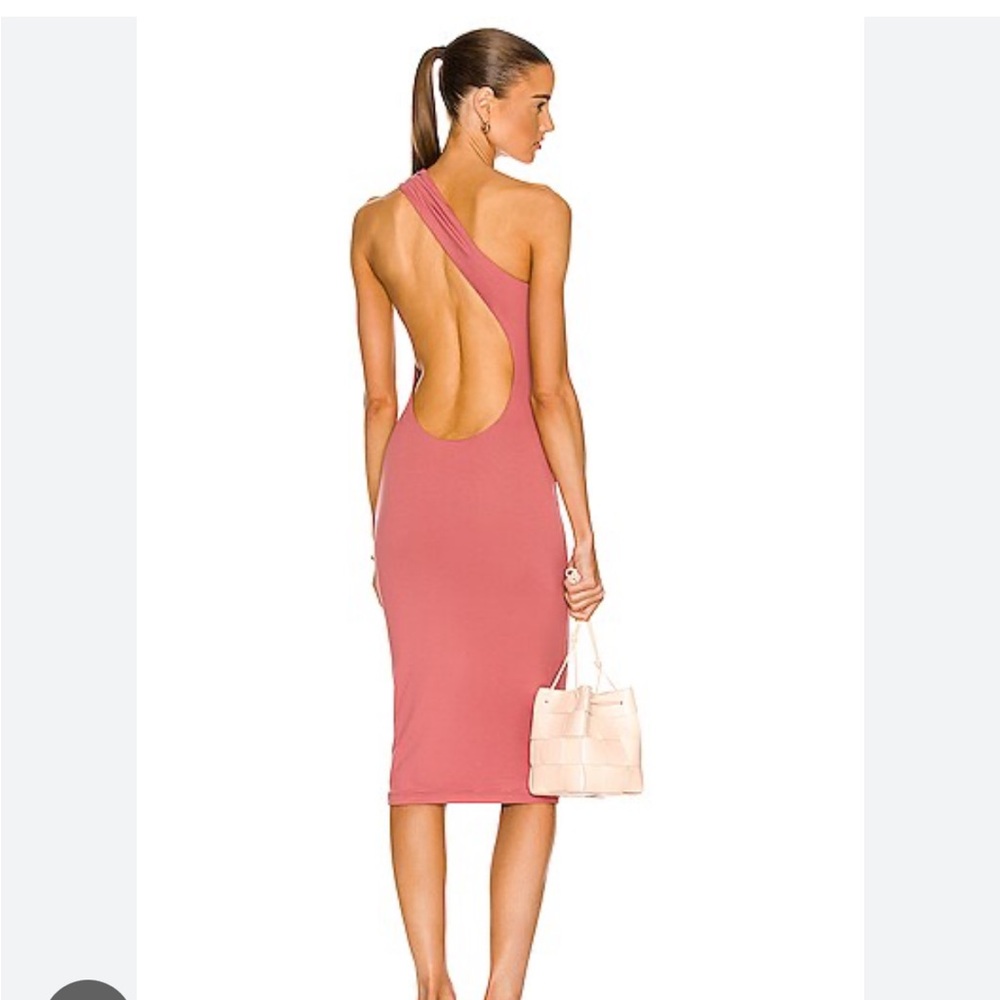 NWT Alix NYC Andes hibiscus open back dress size M